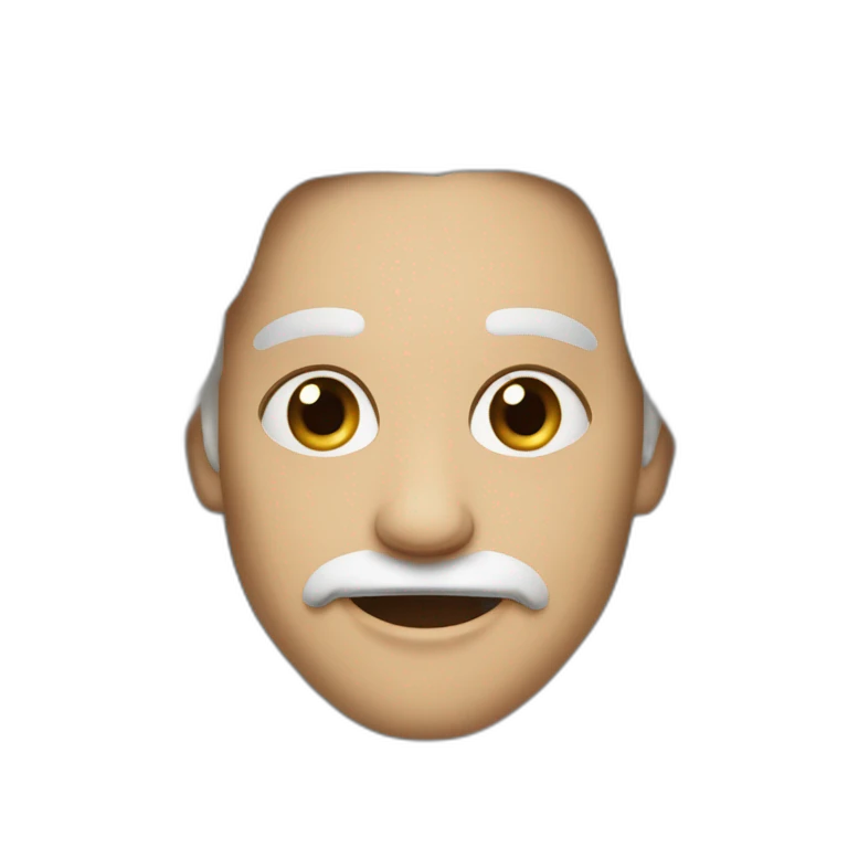 мужчина с черными волосами и бородой  emoji