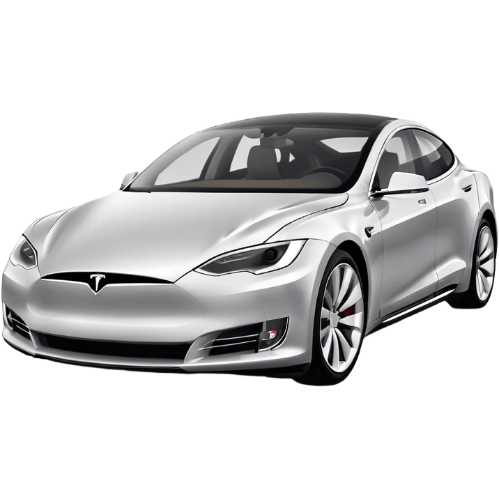 Tesla Model S - Tesla (Model Year: 2022) (Iconic colour: Silver) emoji