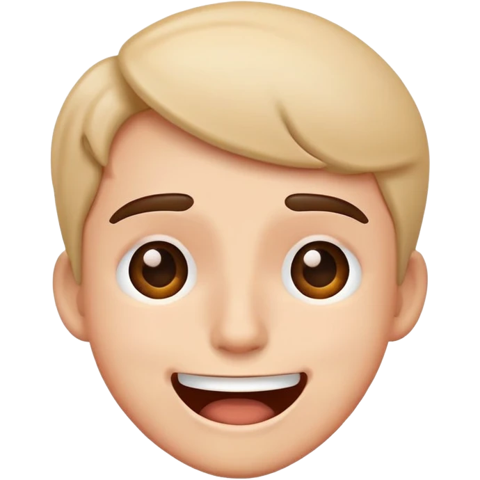 Confused but laughing emoji