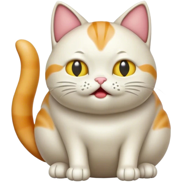 Farting cat emoji
