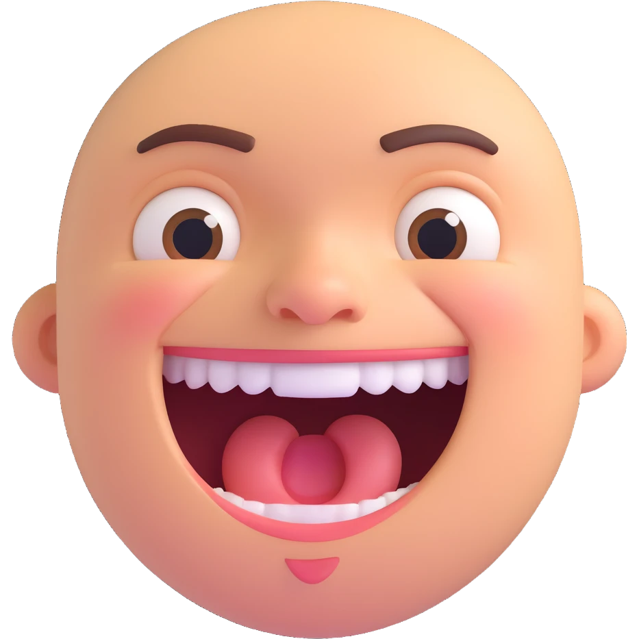 a laughing face with tears of joy emoji