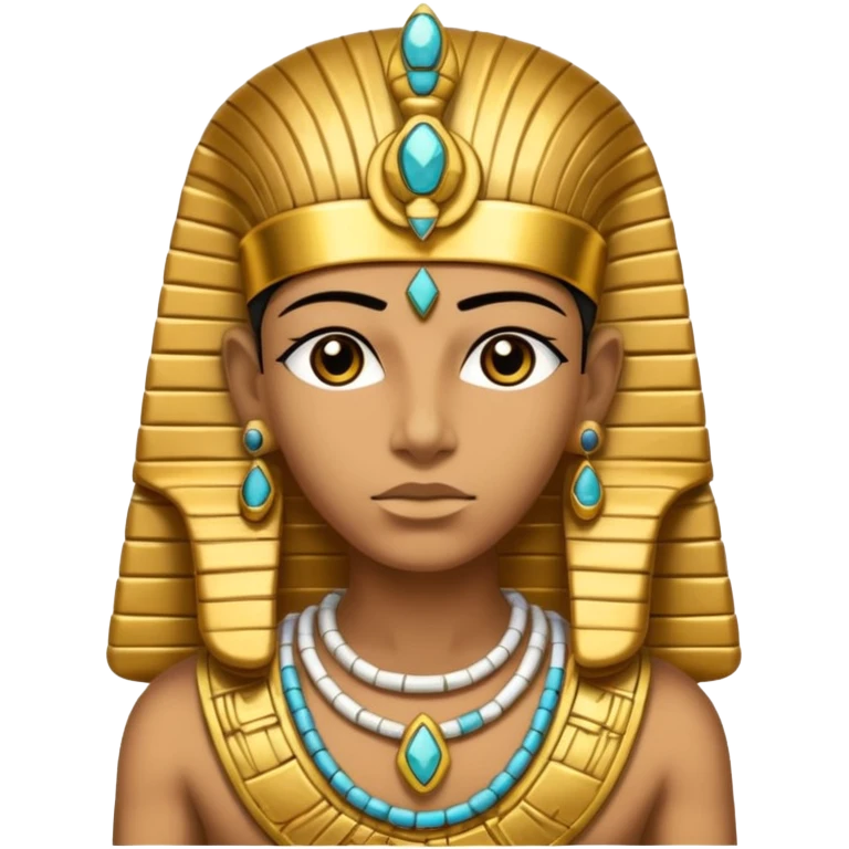 Mummy Pharaoh: Bandaged body with golden headdress and jeweled amulet.
 emoji