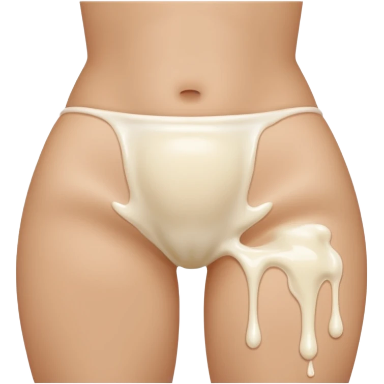 A lot of milk draining in butt emoji