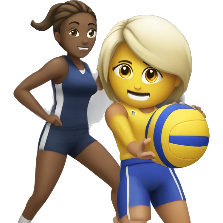 Hitting ur trainer with a volleyball emoji