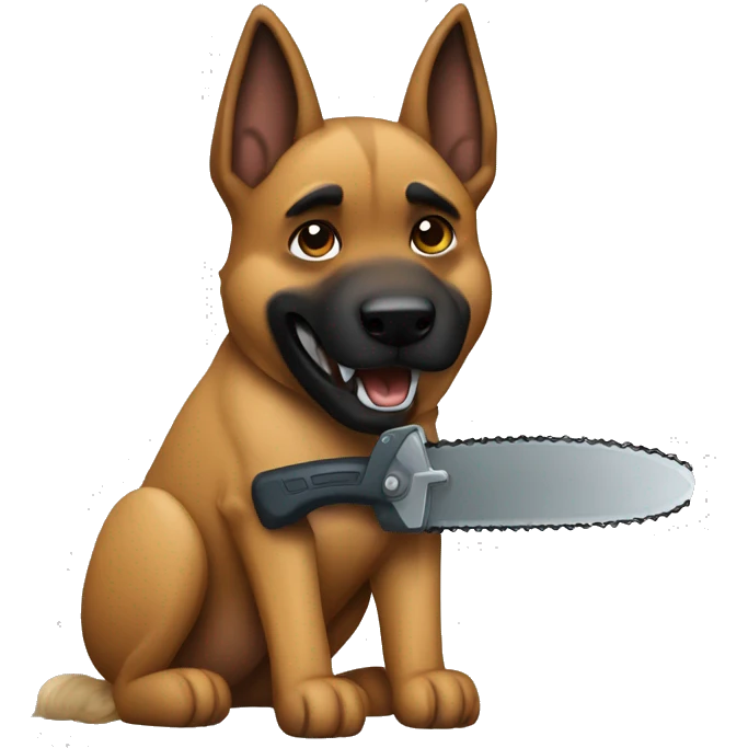 malinois chain saw  emoji