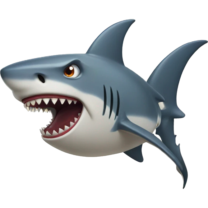 Mad shark emoji
