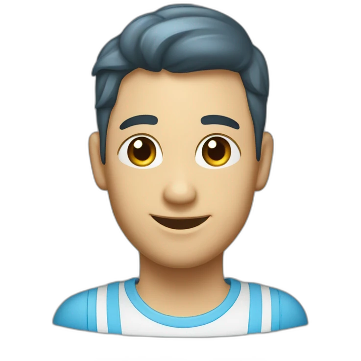 Un verre avec une boisson bleue emoji