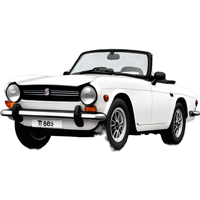 Triumph TR6 white emoji