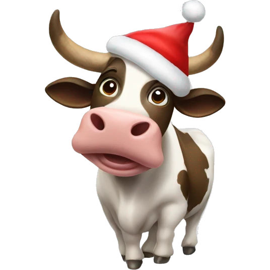 Cow Christmas  emoji