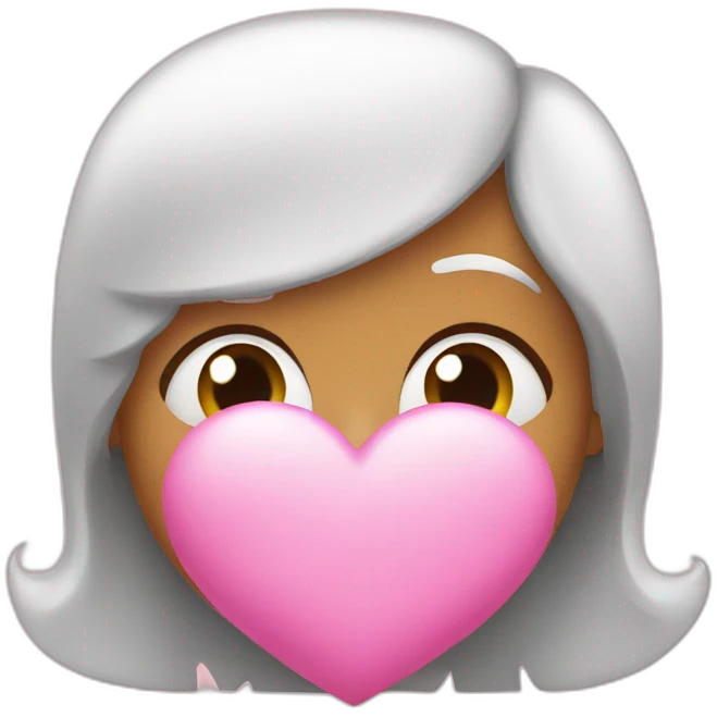 kiss-pink-heart emoji
