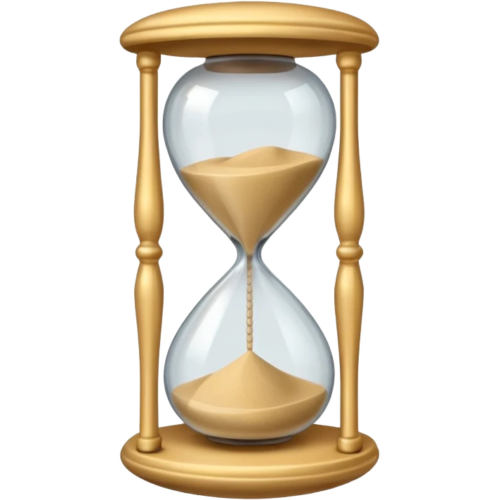 simple minimalist sand-clock emoji