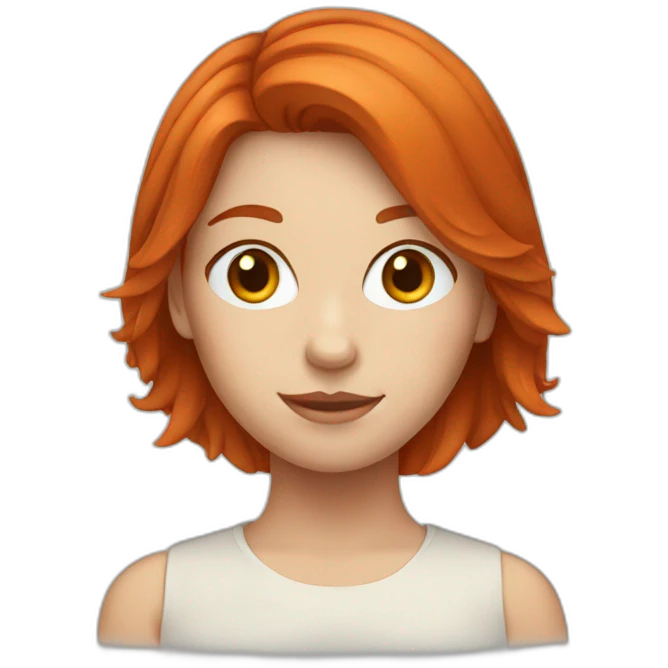 Redhead girl emoji