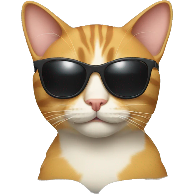 Cat with sunglasses emoji