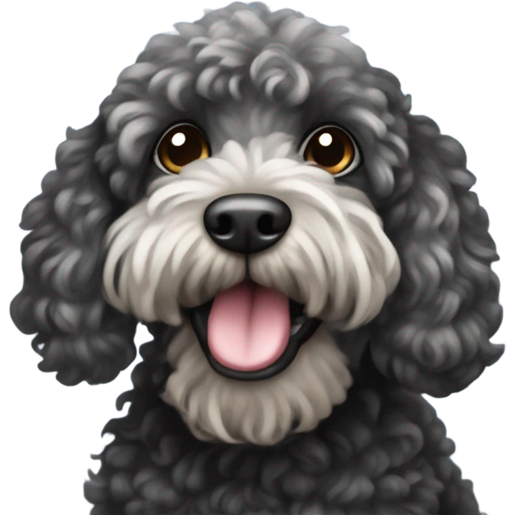 black cockapoo  emoji