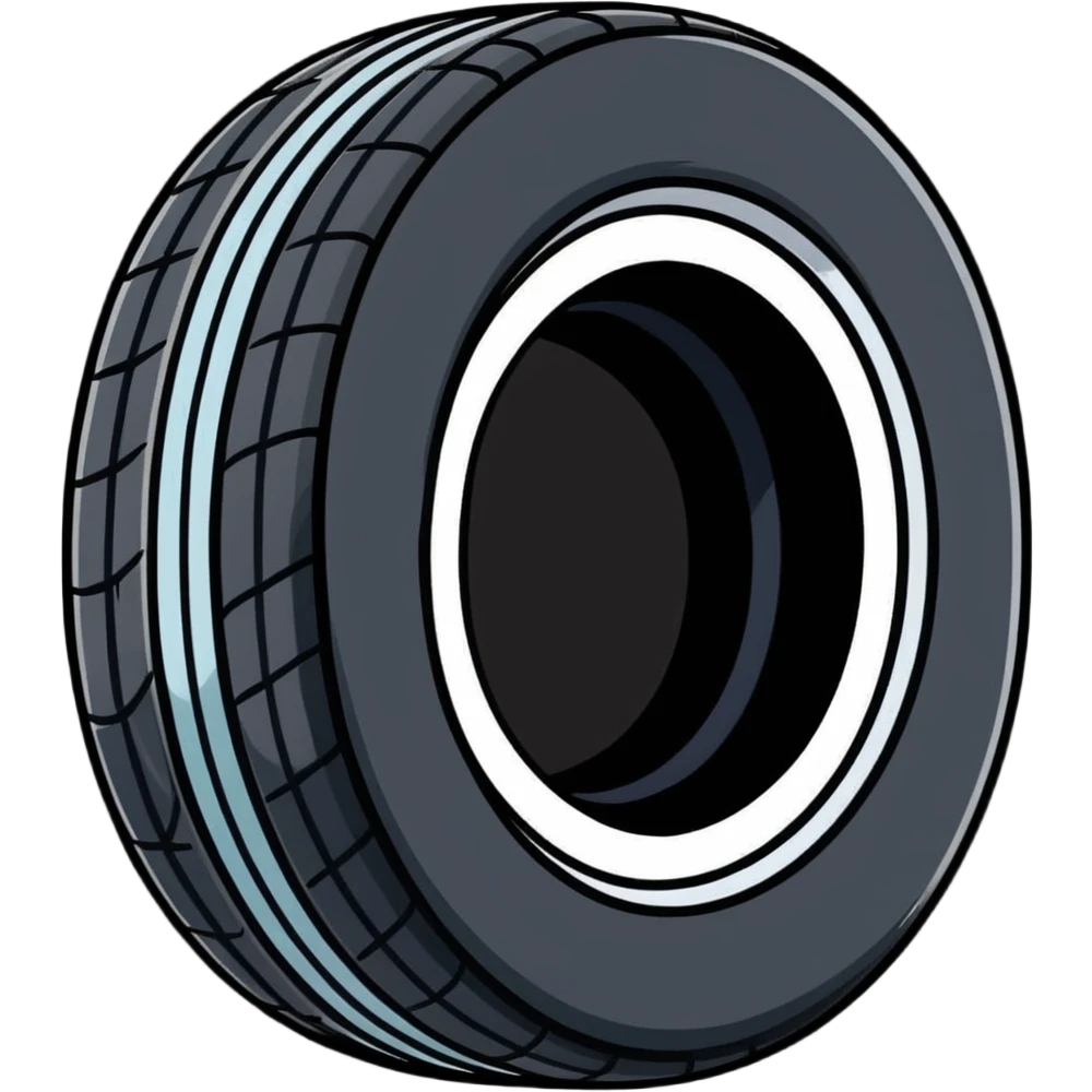 automobile tire emoji