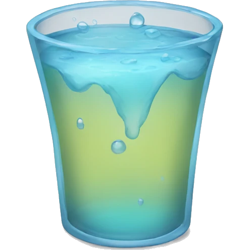 Vaso de agua emoji