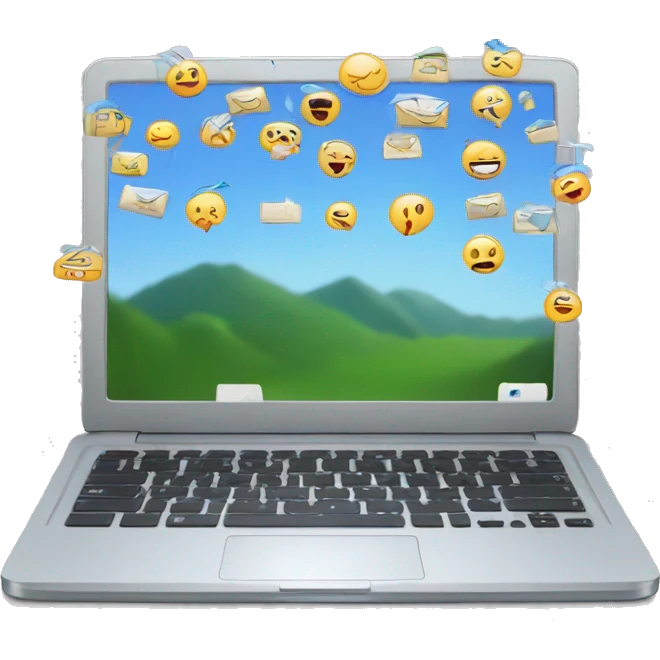 laptop with many tabs open  emoji