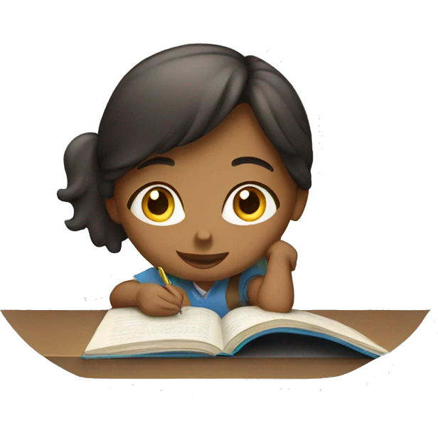 Girl student studying  emoji