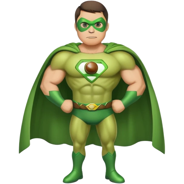 Avocado superhero emoji