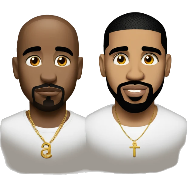2pac and Drake emoji