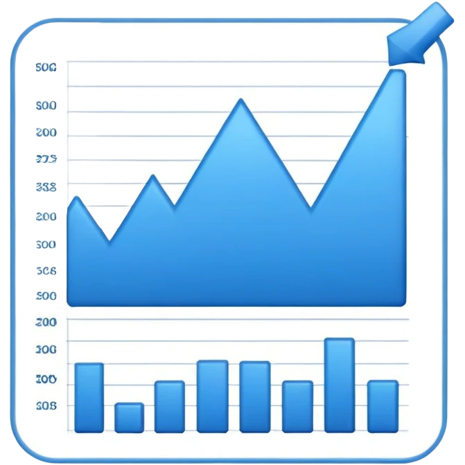 blue business chart emoji