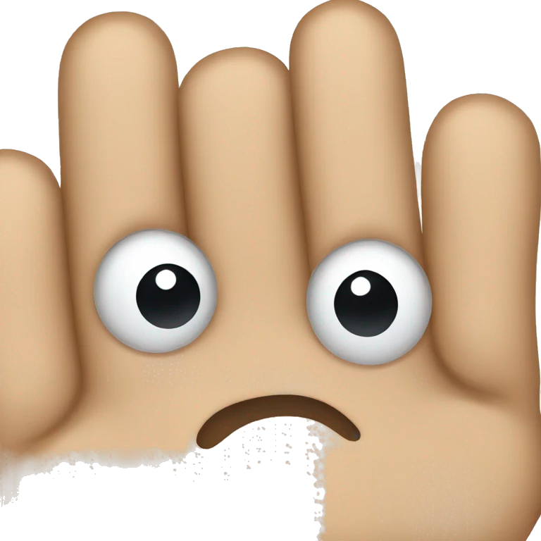 Squeeze hand emoji