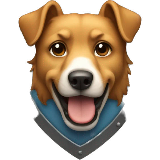 dog shield emoji