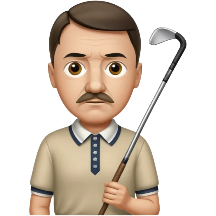 Adolf Hitler playing golf emoji