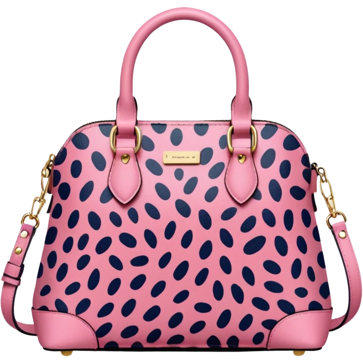 Pink leopard bag emoji