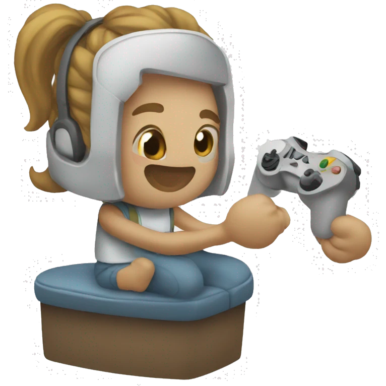 a person that is playing a game emoji