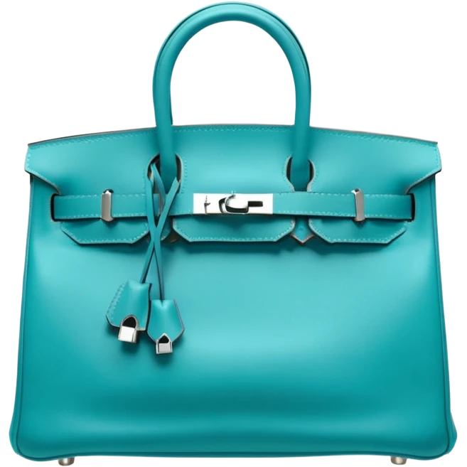 hermes birkin turquiose bag emoji