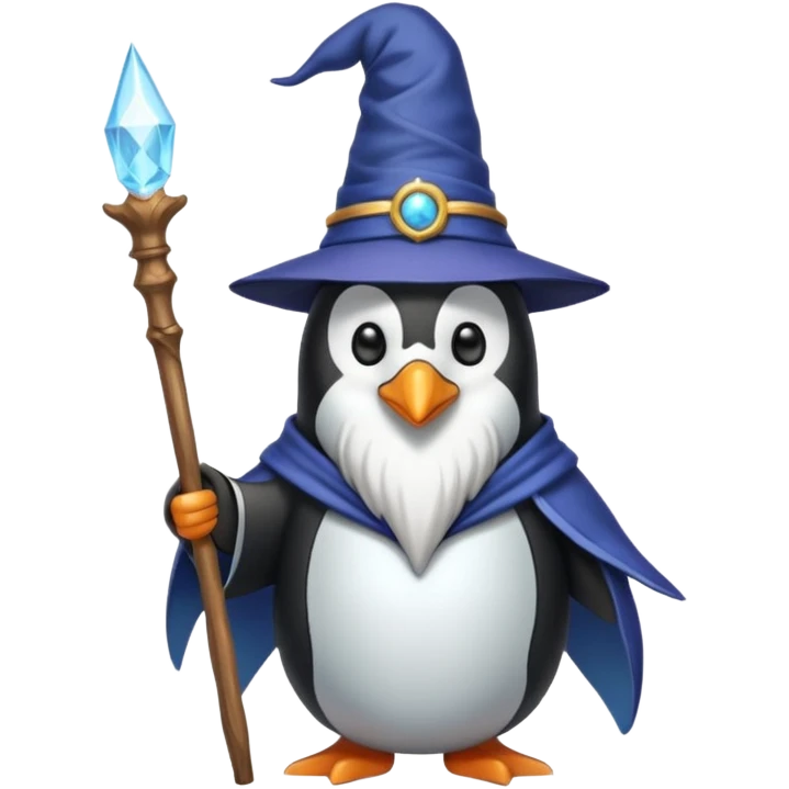 Penguin Wizard emoji