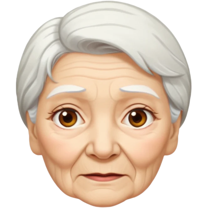 She was an old lady, about 80 years old emoji