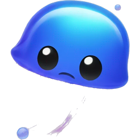 Jellyfish made of bubbles emoji