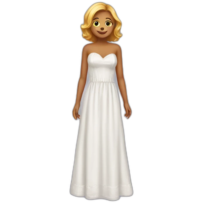 Chat en robe emoji