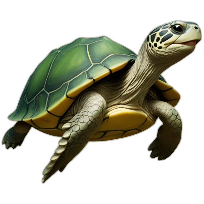 tortue sur loutre emoji