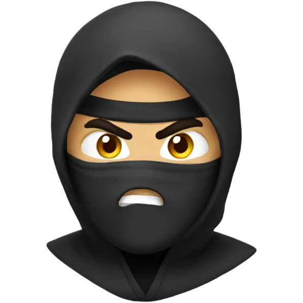 Angry ninja emoji