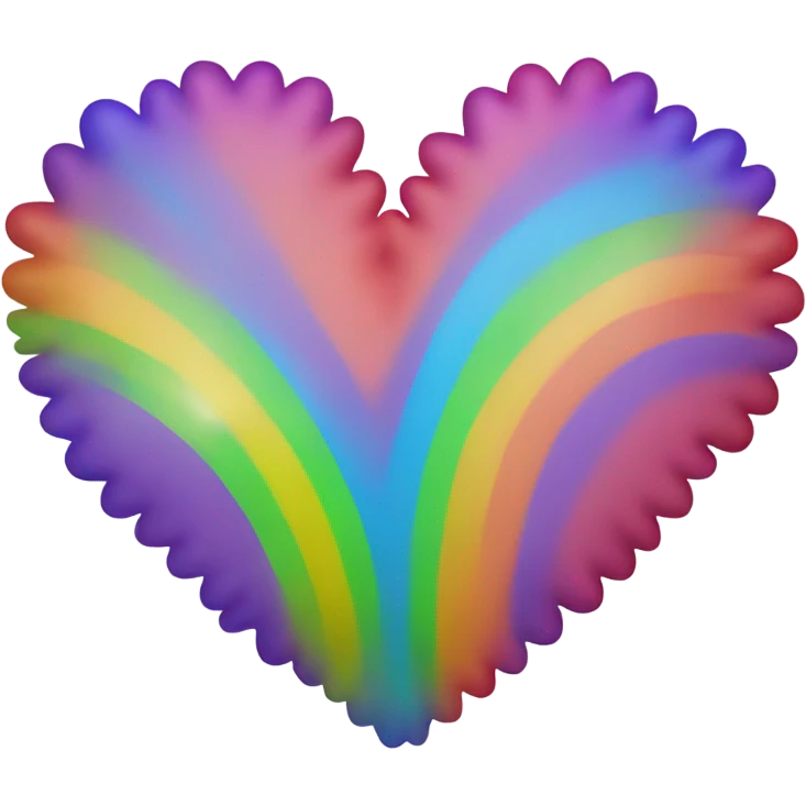 Rainbow heart emoji