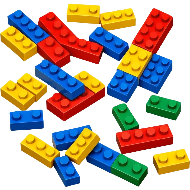 Legos building brick by brick emoji