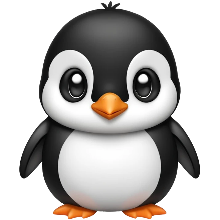 super cute penguin emoji