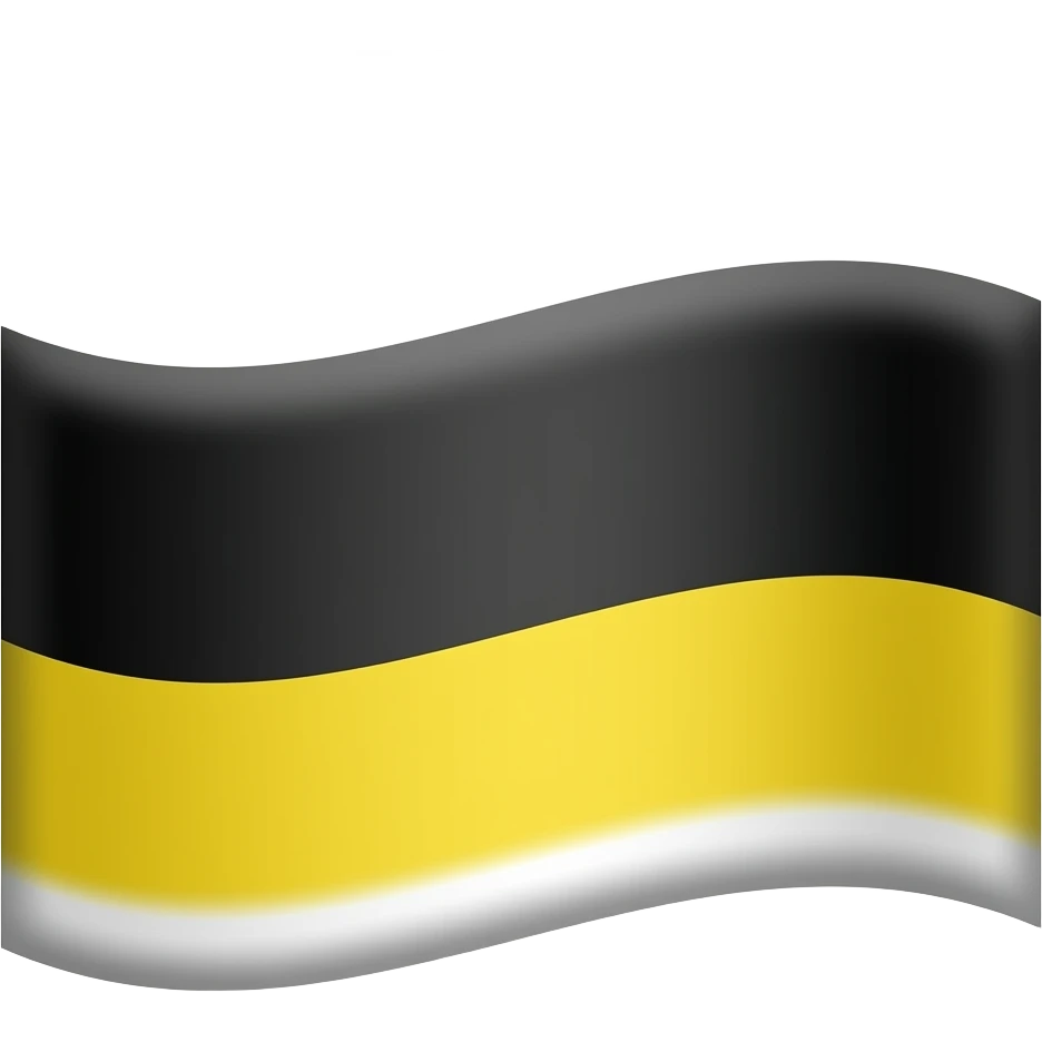 flag of the Russian Empire, the Black Yellow and White Tricolor emoji