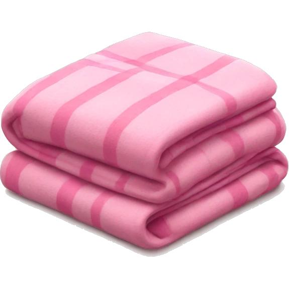Pink folded blanket emoji