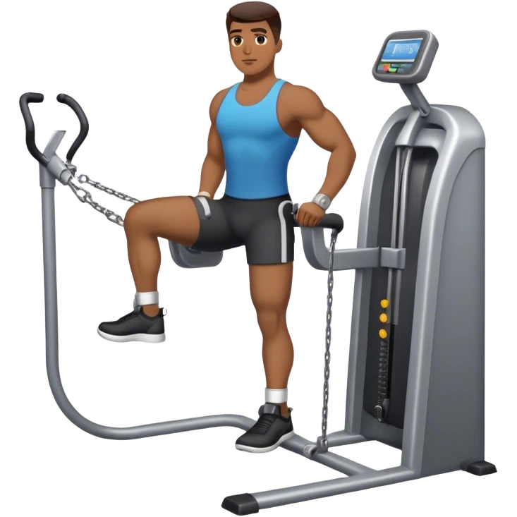 standing cable-machine-leg-raise with ankle-cuffs emoji