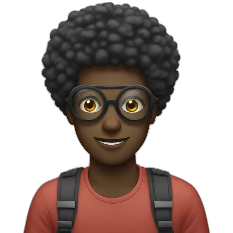 Afro Camera emoji