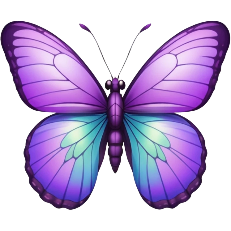 Purple mini bio butterfly emoji