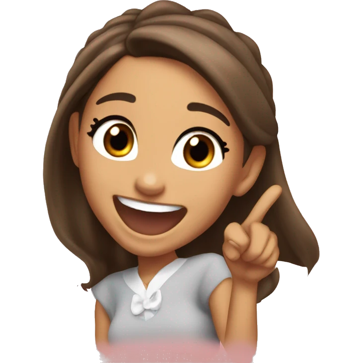 Ariana grande laughing and pointing emoji