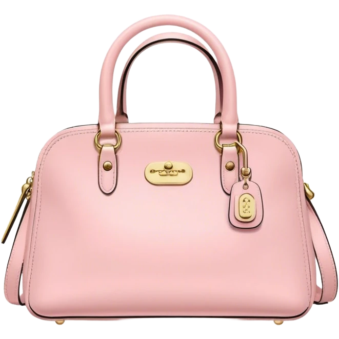 pastel pink coach purse emoji