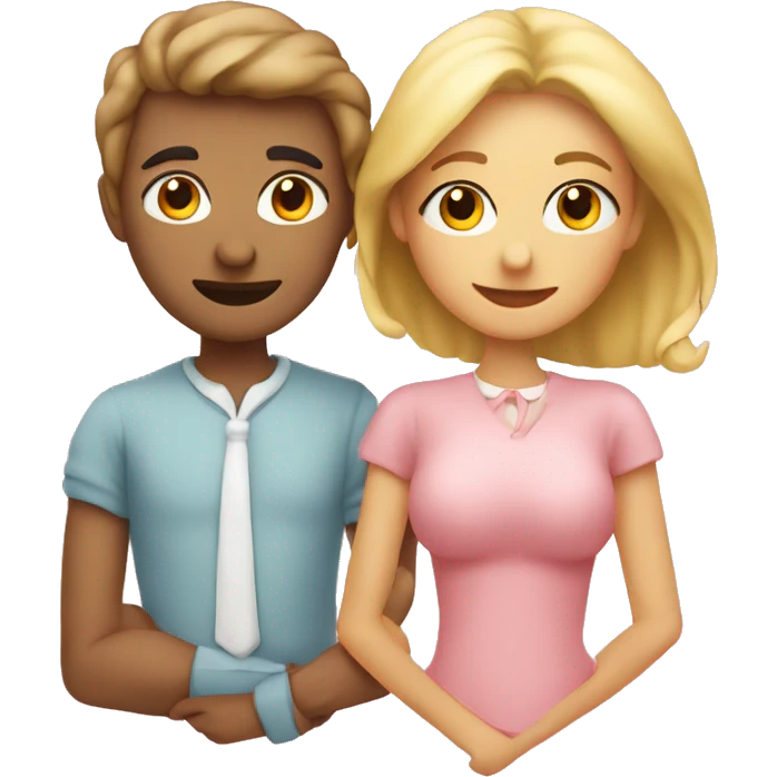 Hearts-couple-symbols-coloured-pastel-shade emoji