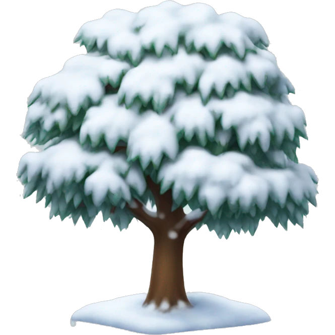 Snow tree emoji