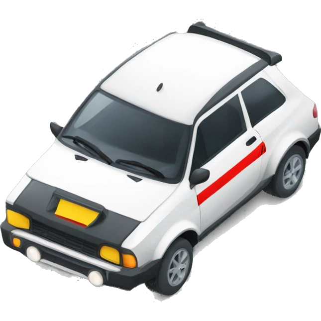 Voiture de rallye emoji